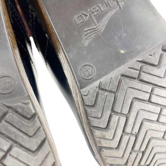 Dansko Professional Clogs Size 41 Indigo Leather Slip On Comfort Work Shoes - Picture 8 of 11